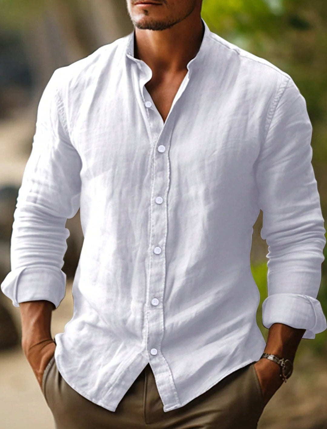Kellan | Lightweight and Breathable Modern Linen Shirt 6