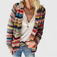 Madeline | Cozy Multicolor Open-Front Cardigan
