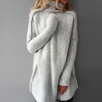 Sophia| Maglione oversize lungo lavorato a maglia