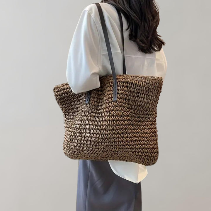 Leonie | Oversized Woven Straw Shoulder Tote Bag 3
