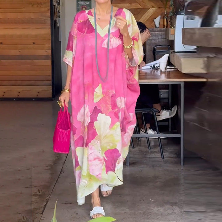 Leslie | Vibrant floral dress 0