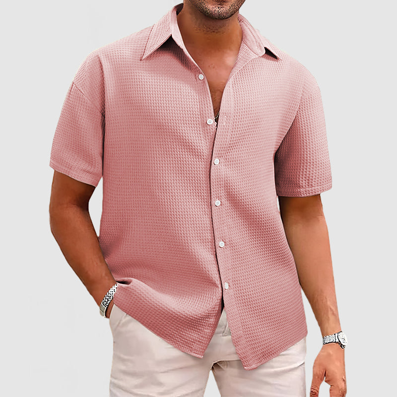 Levi | Waffle knit breathable relaxation shirt 1