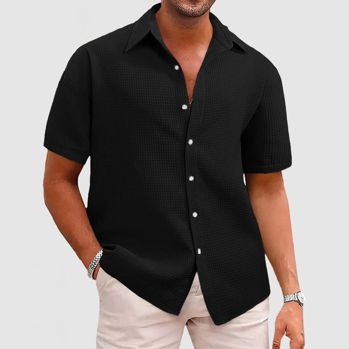 Levi | Waffle knit breathable relaxation shirt 5
