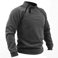 Caleb| Kuscheliger sportlicher Quarter-Zip-Pullover
