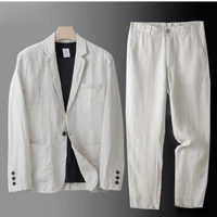 Harrison | Elegantes Herren-Leinen-Sommerblazer-Set