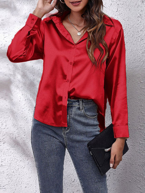 Liora | Long sleeved silk shirt 11