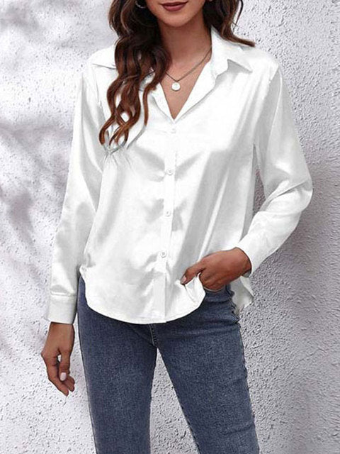 Liora | Long sleeved silk shirt 13