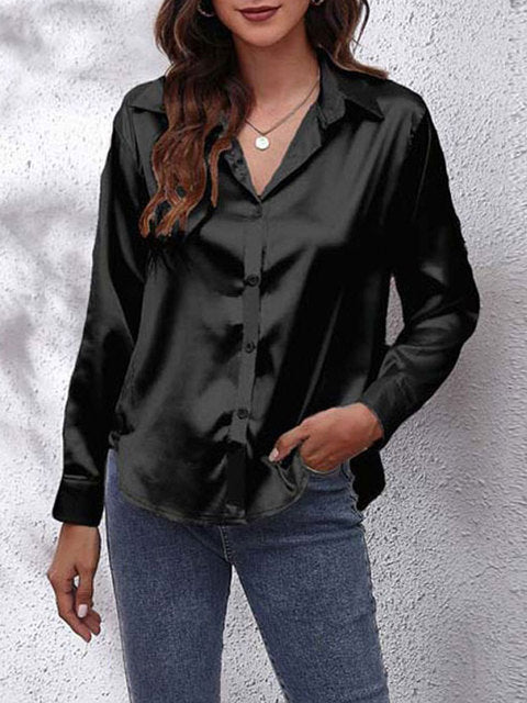 Liora | Long sleeved silk shirt 9