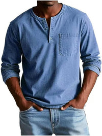 Matteo | Stylish Long-Sleeved Henley Shirt For Men