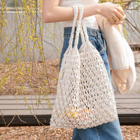 Elena | Handmade And Sustainable Macrame Cotton Tote Bag