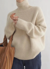 Brigitte | Soft And Sophisticated Turtleneck Knit Sweater