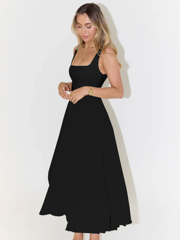 MELIS | Elegant, Flowy & Feminine Wedding Guest Dress - Perfect White Summer Midi Dress 4
