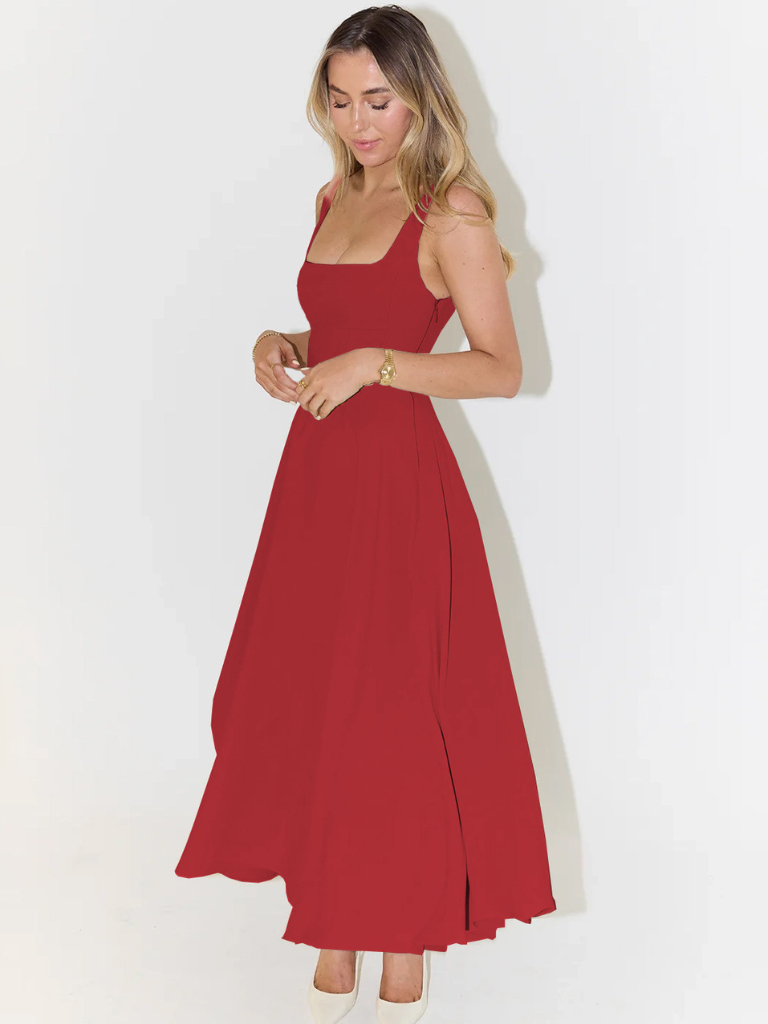 MELIS | Elegant, Flowy & Feminine Wedding Guest Dress - Perfect White Summer Midi Dress 9