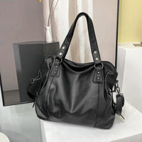 Amelia | Sophisticated And Spacious Pebbled Leather Tote Bag