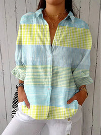Lily | Bright And Breezy Pastel Grid Shirt