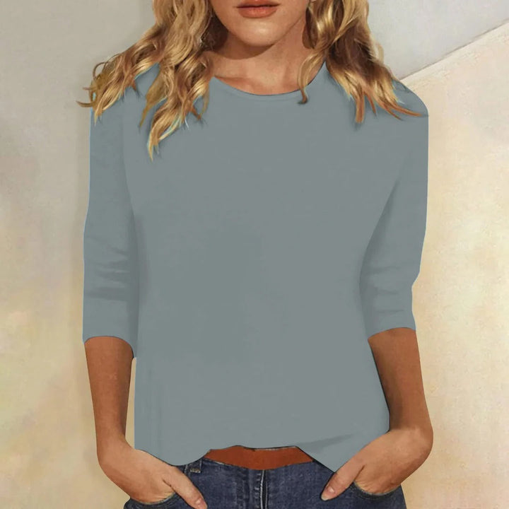 Maisie | Classic quarter Sleeve Everyday Crew Neck Top 3