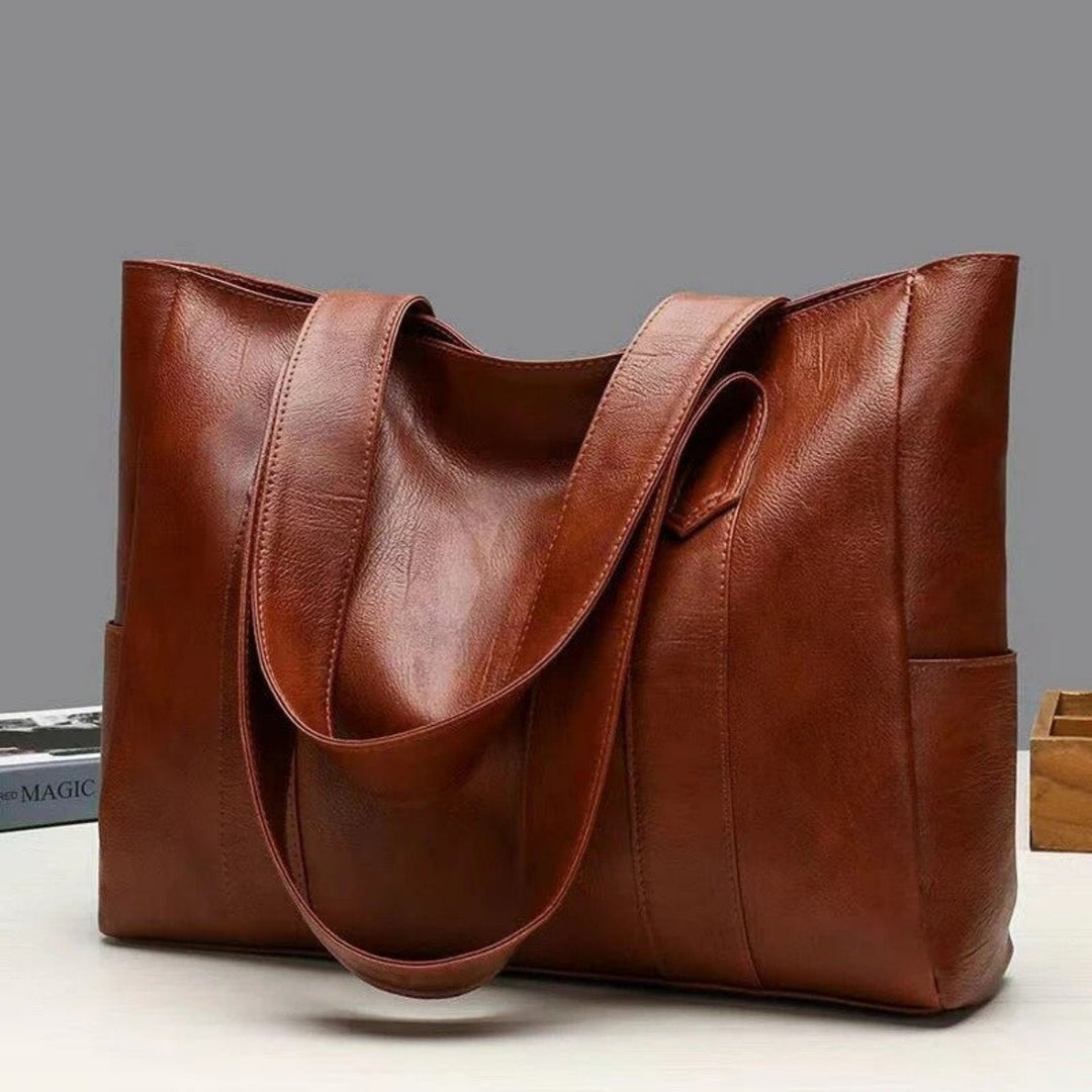Manuela | Large-Capacity Vintage Leather Shoulder Tote Bag 2