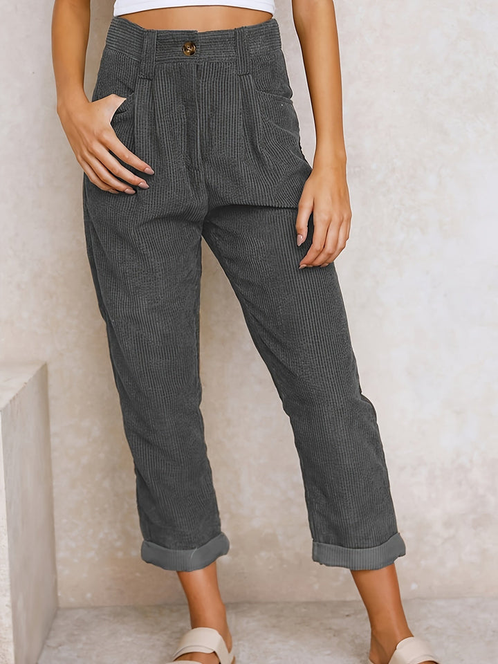 Maple | Corduroy trousers with straight legs 17