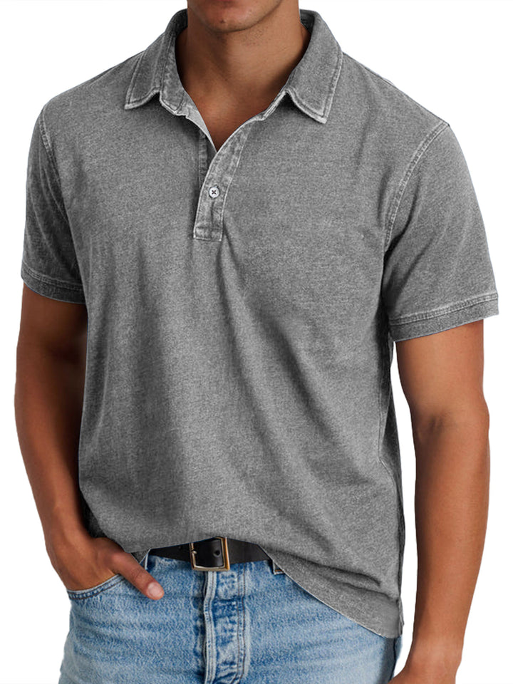 Marcus | Classic Textured Business Casual Polo T-Shirt 2