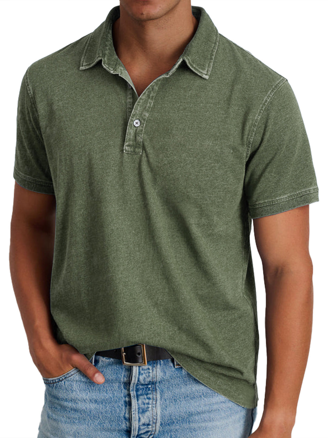 Marcus | Classic Textured Business Casual Polo T-Shirt 6