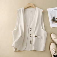 Brenda | Stylish Button Front Utility Vest