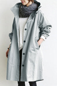 Sophia | Stylish Waterproof Trench Coat with Hood