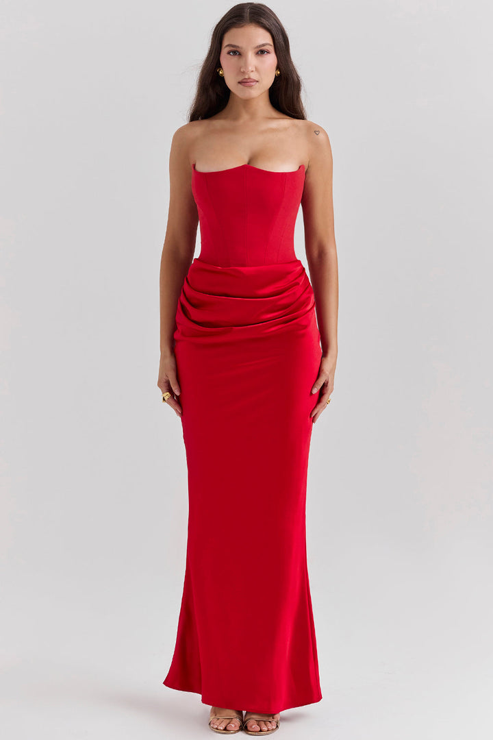Marina | Elegant strapless corset dress 11