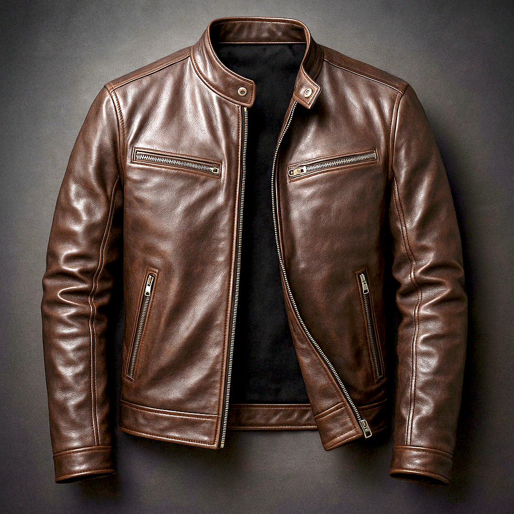 Maverick | Timeless Black Leather Jacket – Vintage-Inspired, Tailored Fit for Men 2
