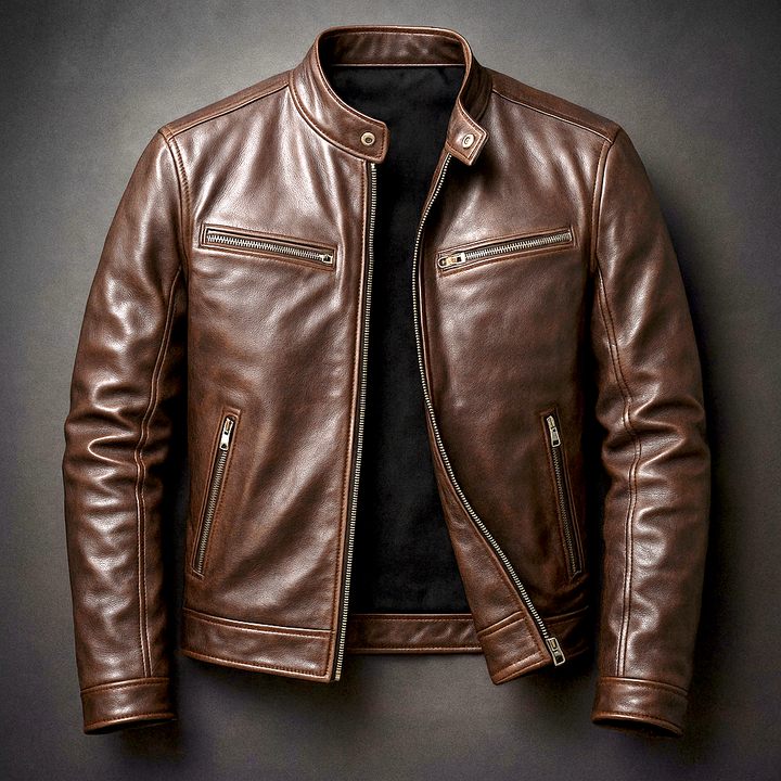 Maverick | Timeless Black Leather Jacket – Vintage-Inspired, Tailored Fit for Men 2