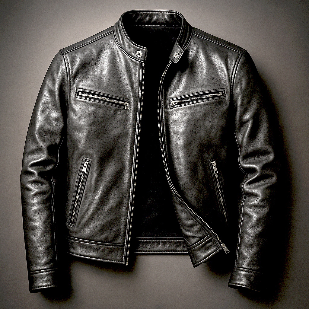 Maverick | Timeless Black Leather Jacket – Vintage-Inspired, Tailored Fit for Men 3