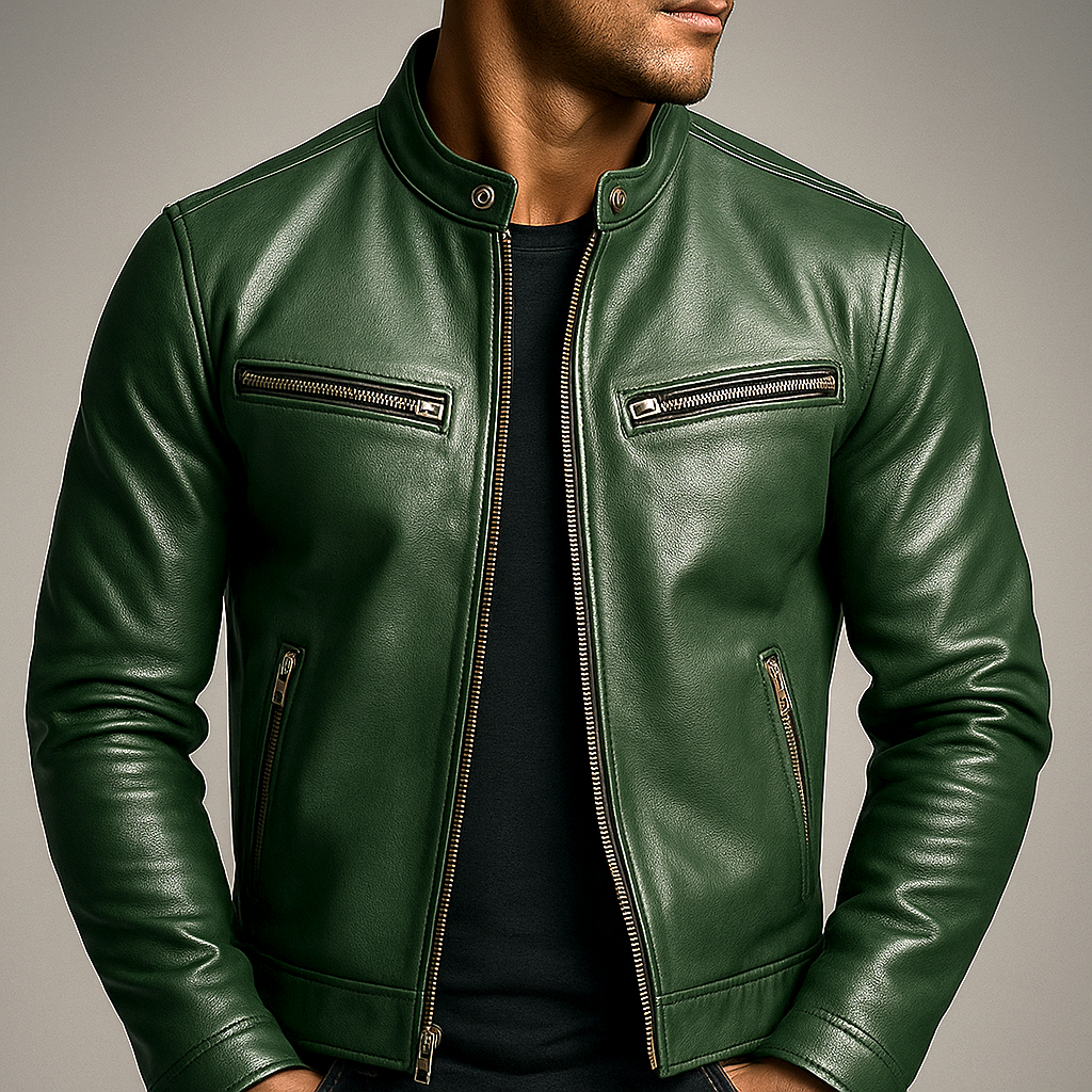 Maverick | Timeless Black Leather Jacket – Vintage-Inspired, Tailored Fit for Men 7