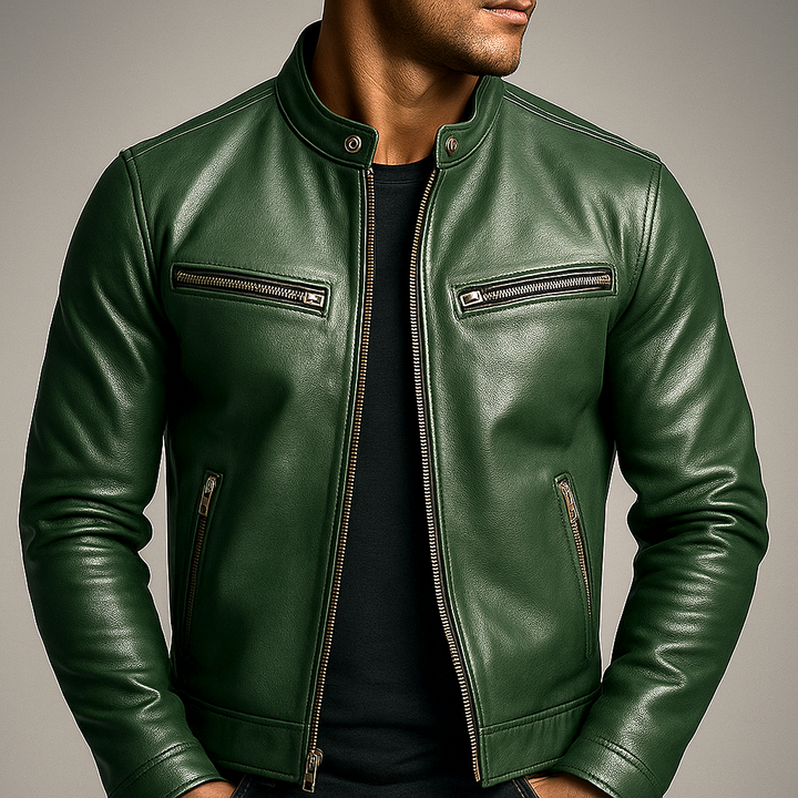Maverick | Timeless Black Leather Jacket – Vintage-Inspired, Tailored Fit for Men 7