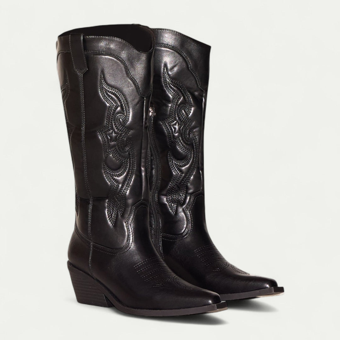 Mella | Western Calf High Cowboy Boots for Women 0
