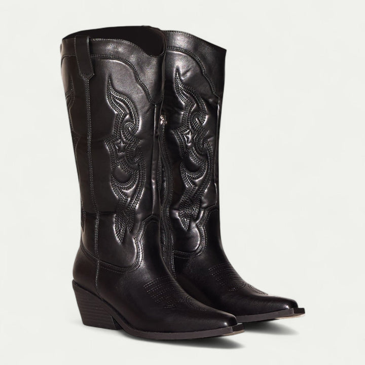 Mella | Western Calf High Cowboy Boots for Women 0
