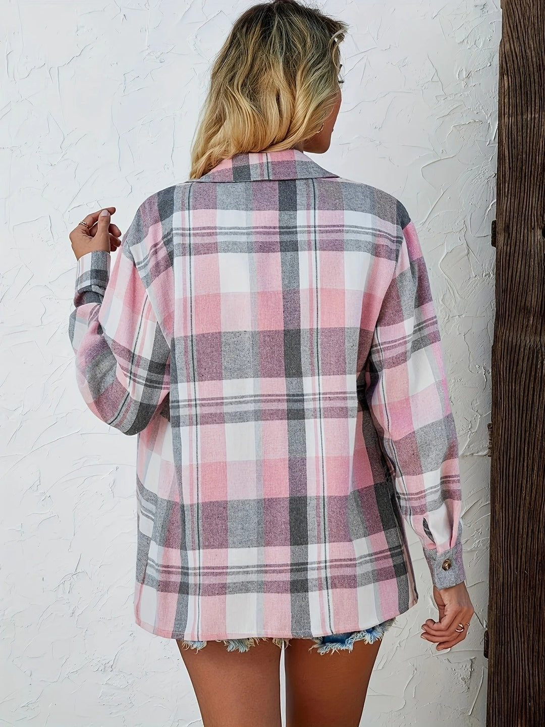 Mia | Oversized Plaid Flannel Shirt 5