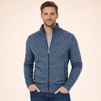 Mateo| Stilvoller und Trendiger Pullover mit durchgehendem Reißverschluss