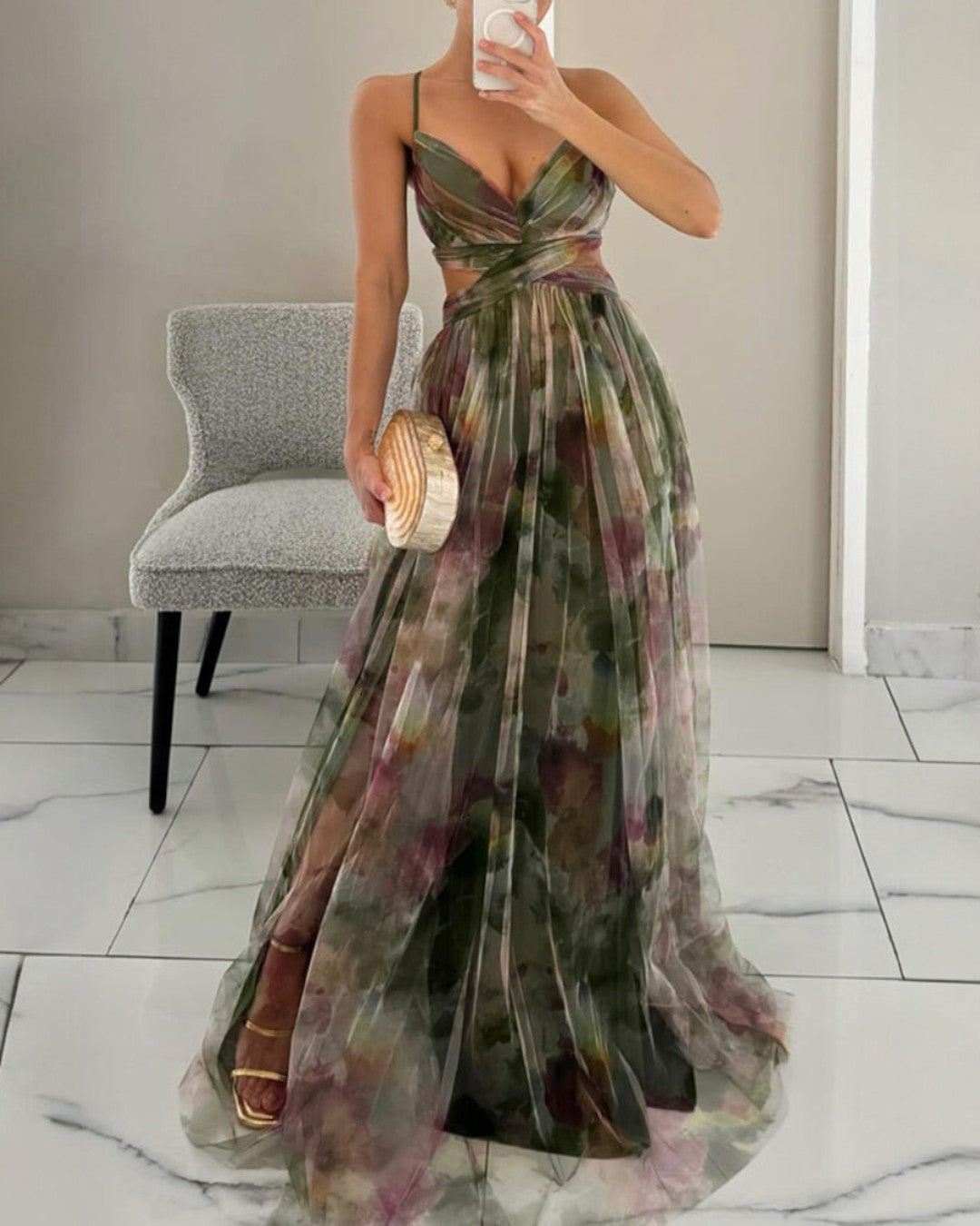 Mira | Elegant Floral Maxi Dress for Women – Lightweight & Versatile Long Dress 1