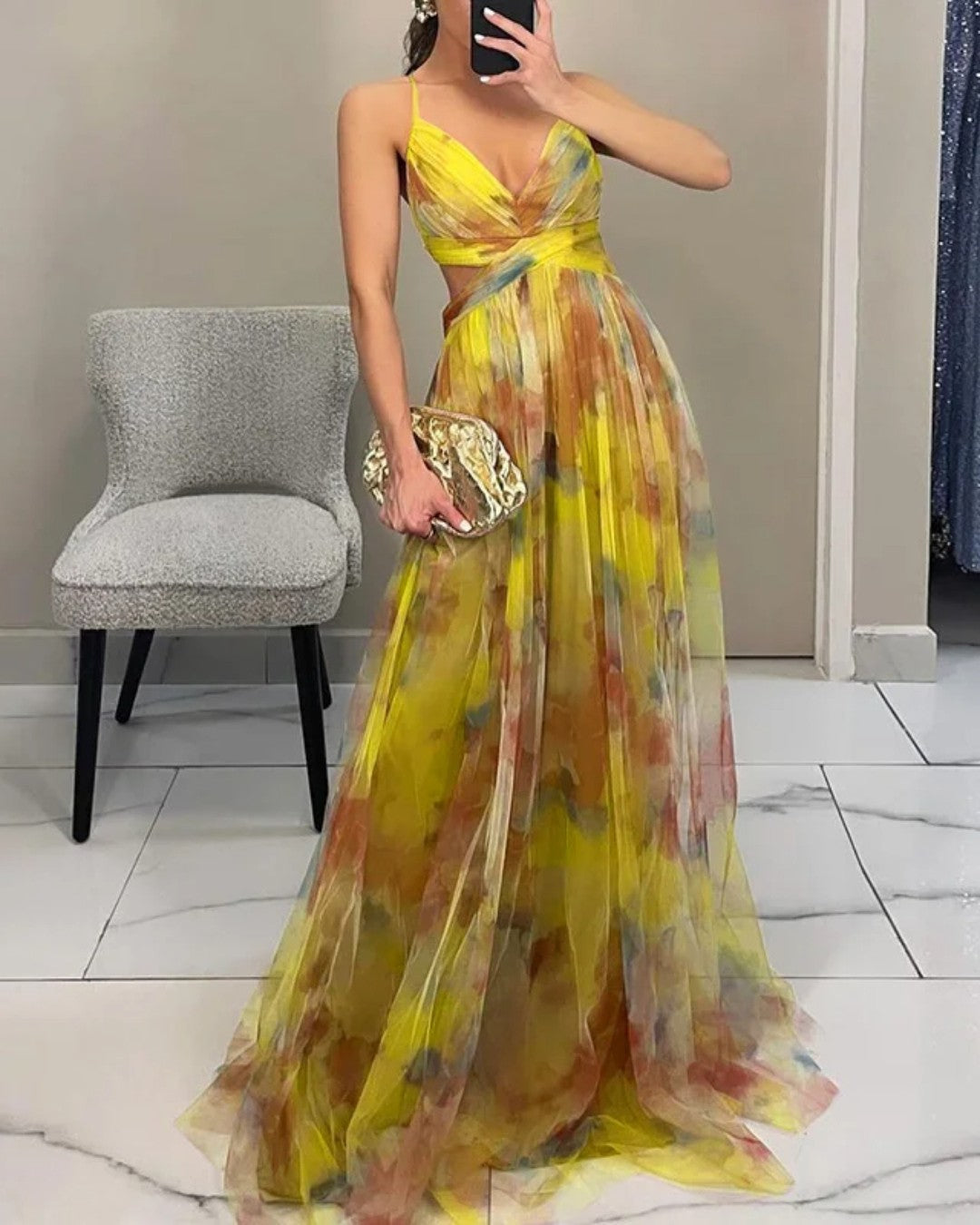 Mira | Elegant Floral Maxi Dress for Women – Lightweight & Versatile Long Dress 2