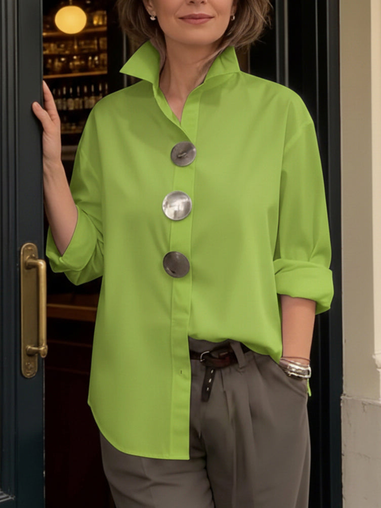 Mira | Lightweight, Structured & Elegant Stand Collar Blouse 1