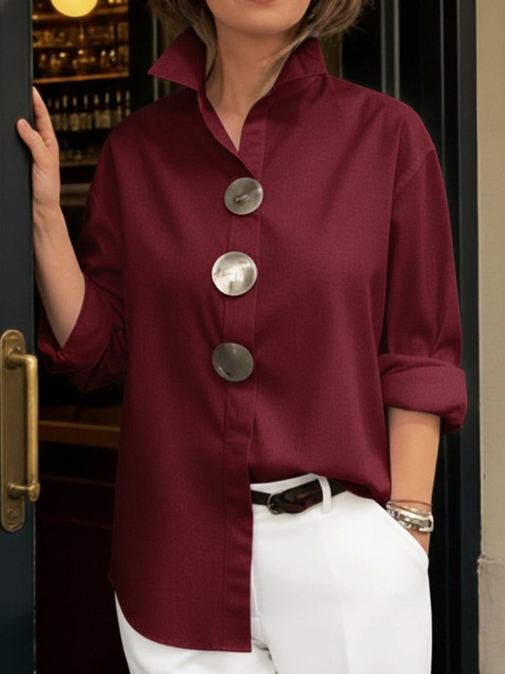 Mira | Lightweight, Structured & Elegant Stand Collar Blouse 4