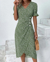 Charlotte | Sophisticated Deep V-Neck Dress
