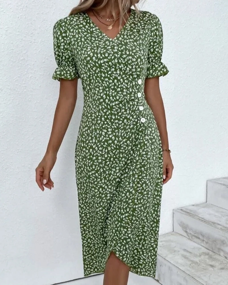 Nicole | Elegant V-Neck Dress 1