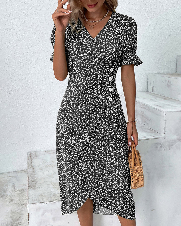 Nicole | Elegant V-Neck Dress 10