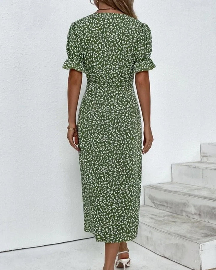 Nicole | Elegant V-Neck Dress 2