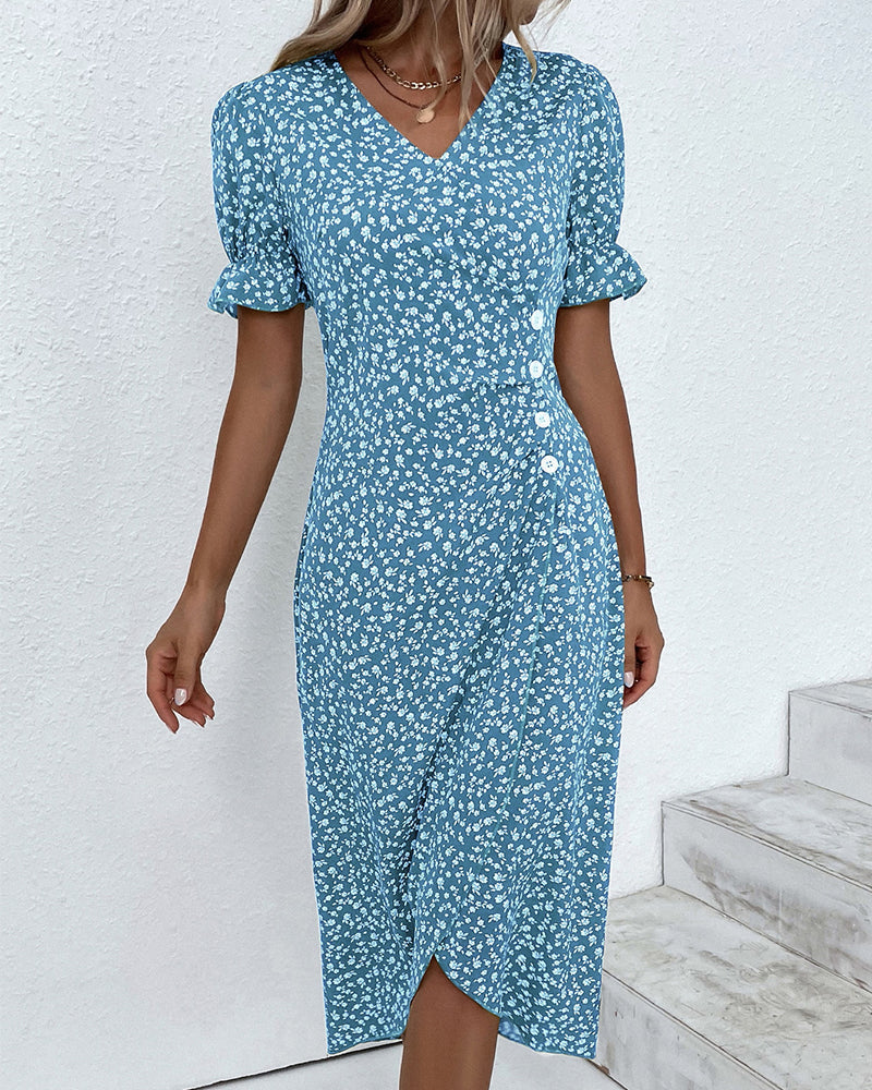 Nicole | Elegant V-Neck Dress 4