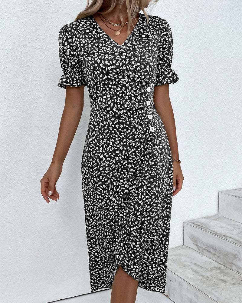 Nicole | Elegant V-Neck Dress 6