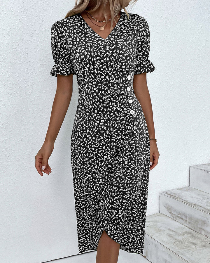 Nicole | Elegant V-Neck Dress 6