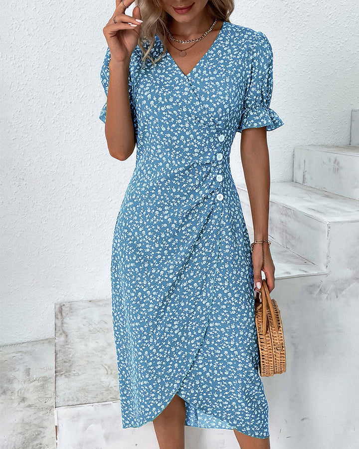 Nicole | Elegant V-Neck Dress 9