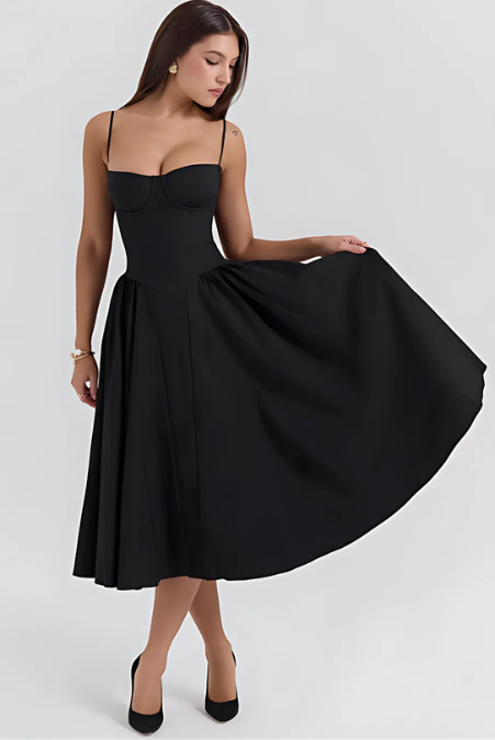Nora | Elegant Corset Dress – Flowy A-Line Silhouette for Feminine Style 7