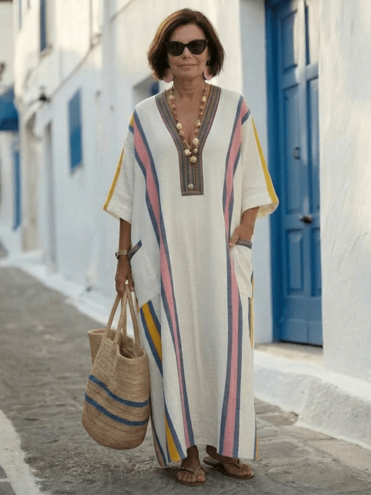 Nora | Elegant Maxi Dress with Sleeves & Pockets for Women 5